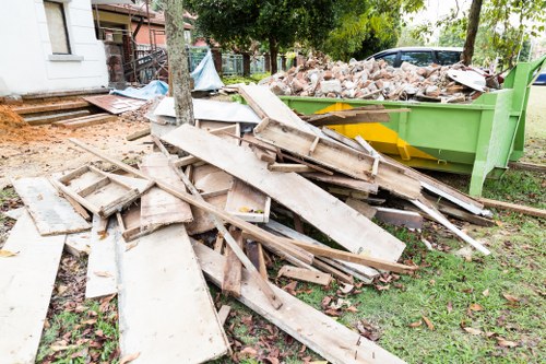 Clearing furniture from a London office space