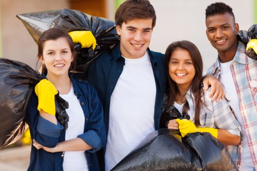 Careful uplift of an unwanted mattress from a London apartment