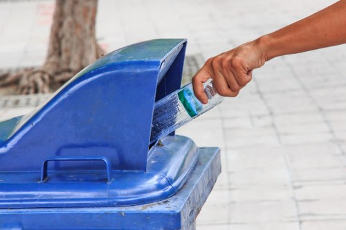 Rubbish collection for a London flat with limited access