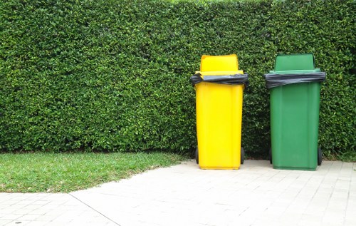 Professional waste clearance team working in London
