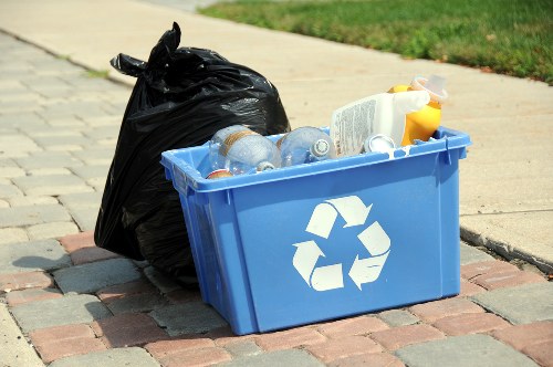 External waste and litter removal at a London commercial property