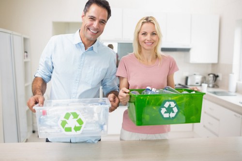 Waste and debris removal from a shared bin area in London
