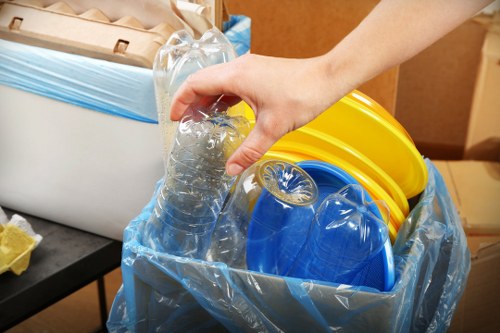 Safety-first rubbish removal team completing a controlled clearance
