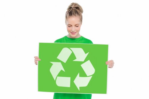 Bagged rubbish and mixed waste ready for collection in London